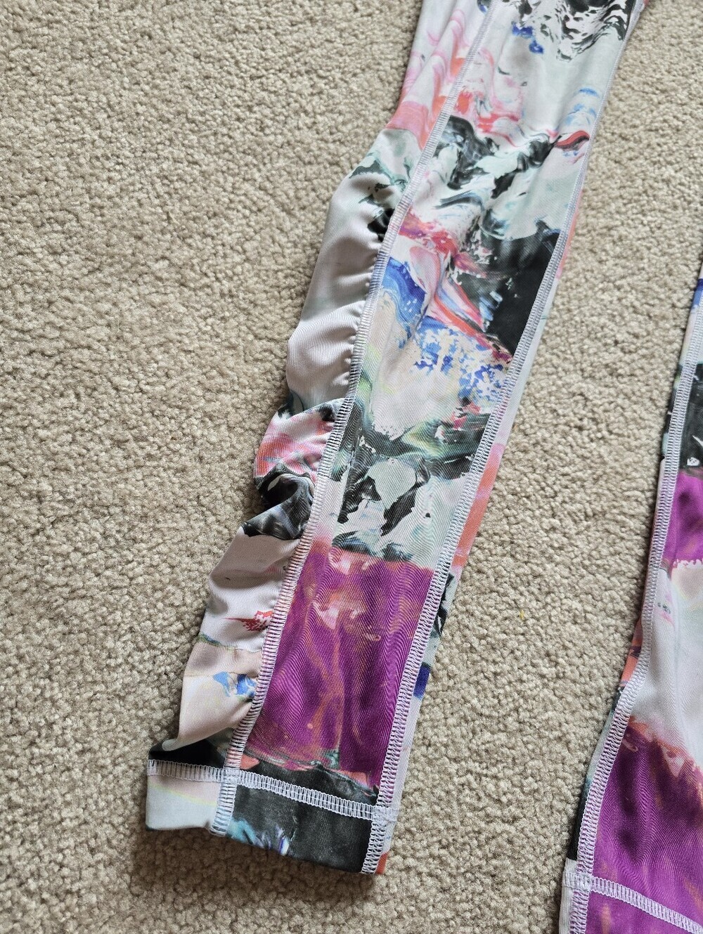 Lululemon Women’s Leggings Speed Tight III Pigment Wave Multicolor Size 4 - Picture 4 of 9